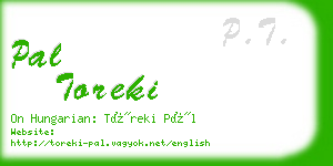 pal toreki business card